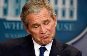President Bush.  http://original.antiwar.com/jodie-evans/2013/04/24/bushs-legacy-ought-to-be-on-trial/