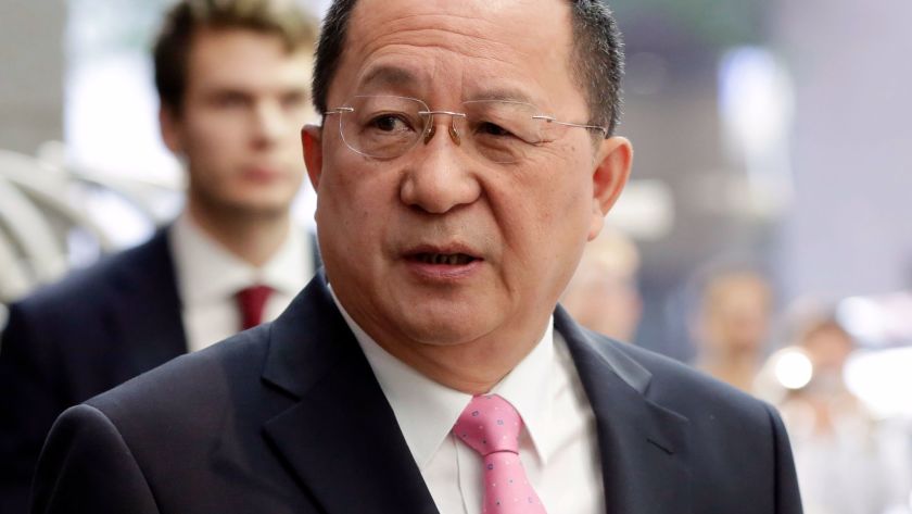 North Korea Foreign Minister Ri Yong-Ho